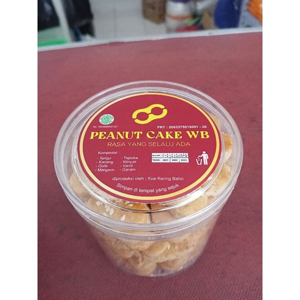 

KUE KACANG KUE KERING KUE LEBARAN PIRT HALAL KEMASAN TOPLES 300 GRAM