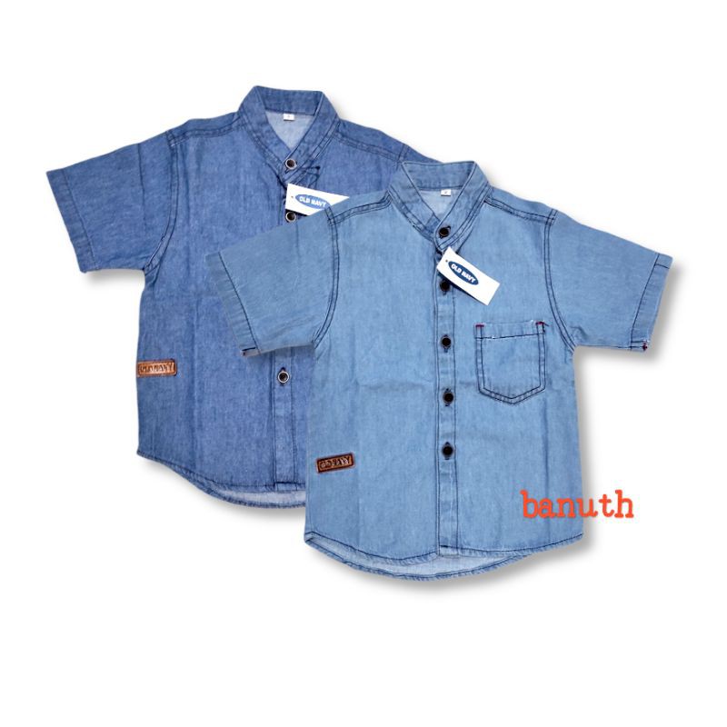 KEMEJA JEANS ANAK LAKI LAKI SIZE 1-7TAHUN / KEMKO ANAK