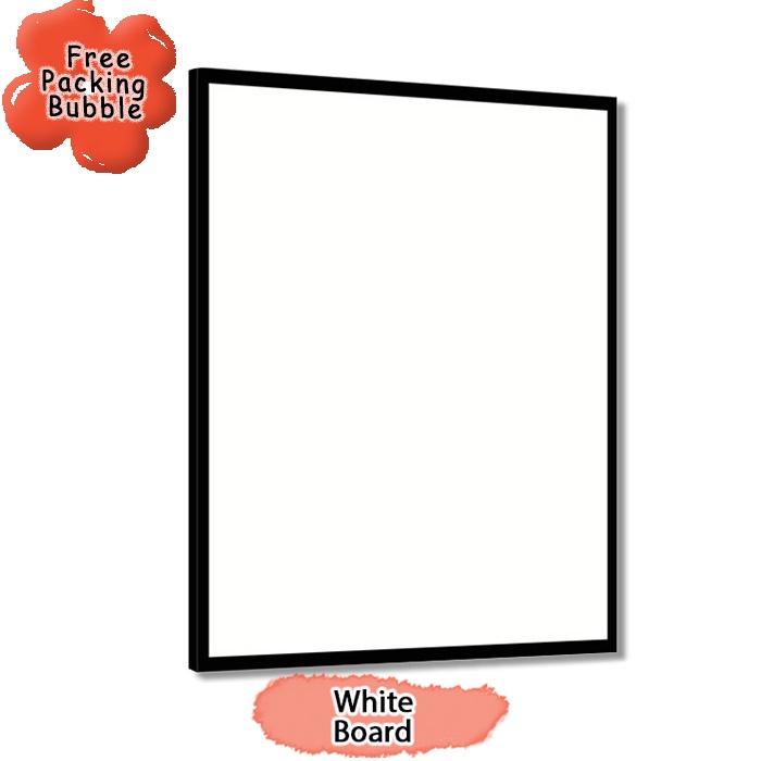 

White Board Melamin / Papan Tulis Putih Ukuran 40x60 cm