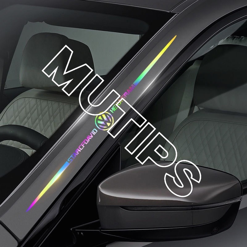 Stiker logo Volkswagen laser Reflektif Untuk Polo Golf mk3 mk6 mk7 Scirocco Beetle Passat B5 B6 B7 CC B8 T5