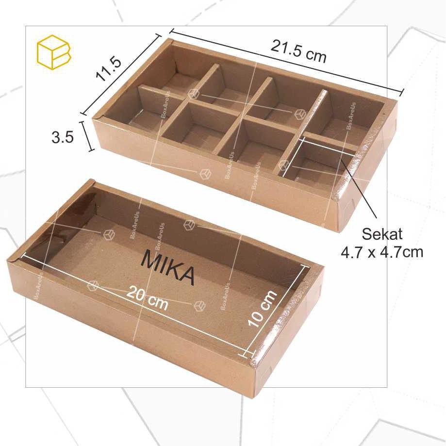 

Bagus Cake Box / Dus Kue Tart Pie / Mochi Packaging Sekat Mika - CB112135