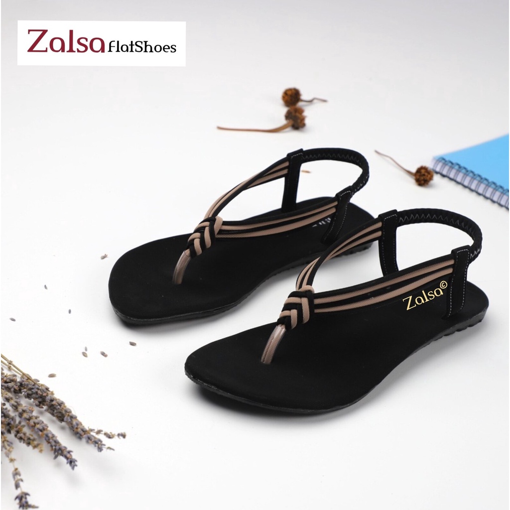 Sandal Wanita Flat Female tali karet GERRY