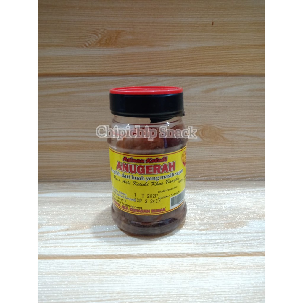 

ASINAN KELUBI ANUGERAH ASLI BANGKA 275 GRAM / BUAH KELUBI BANGKA ASINAN BUAH KELUBI KEMASAN KECIL / ASINAN ASEM / BUAH ASINAN
