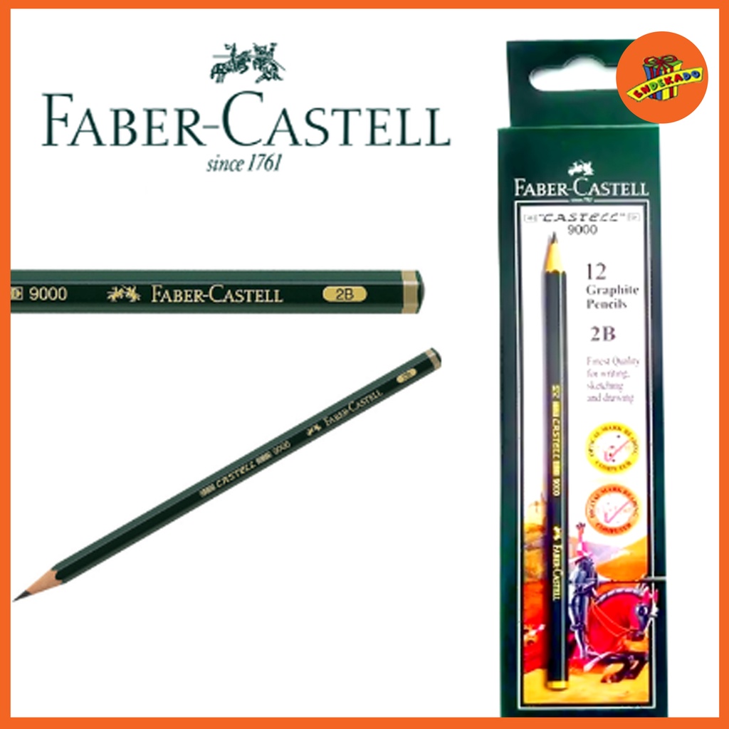 MAKASSAR! PENSIL FABER CASTELL 2B 1PC - Pensil Kayu Ujian