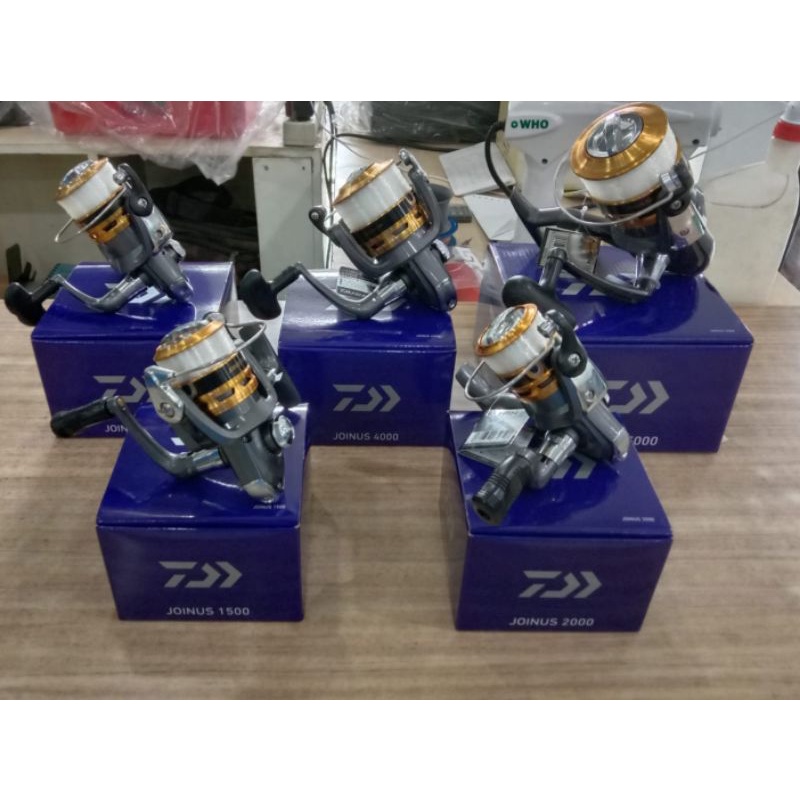 reel DAIWA. joinus , murah spining Made in Vietnam plus senar, size 1500. 2000. 3000. 4000. 5000