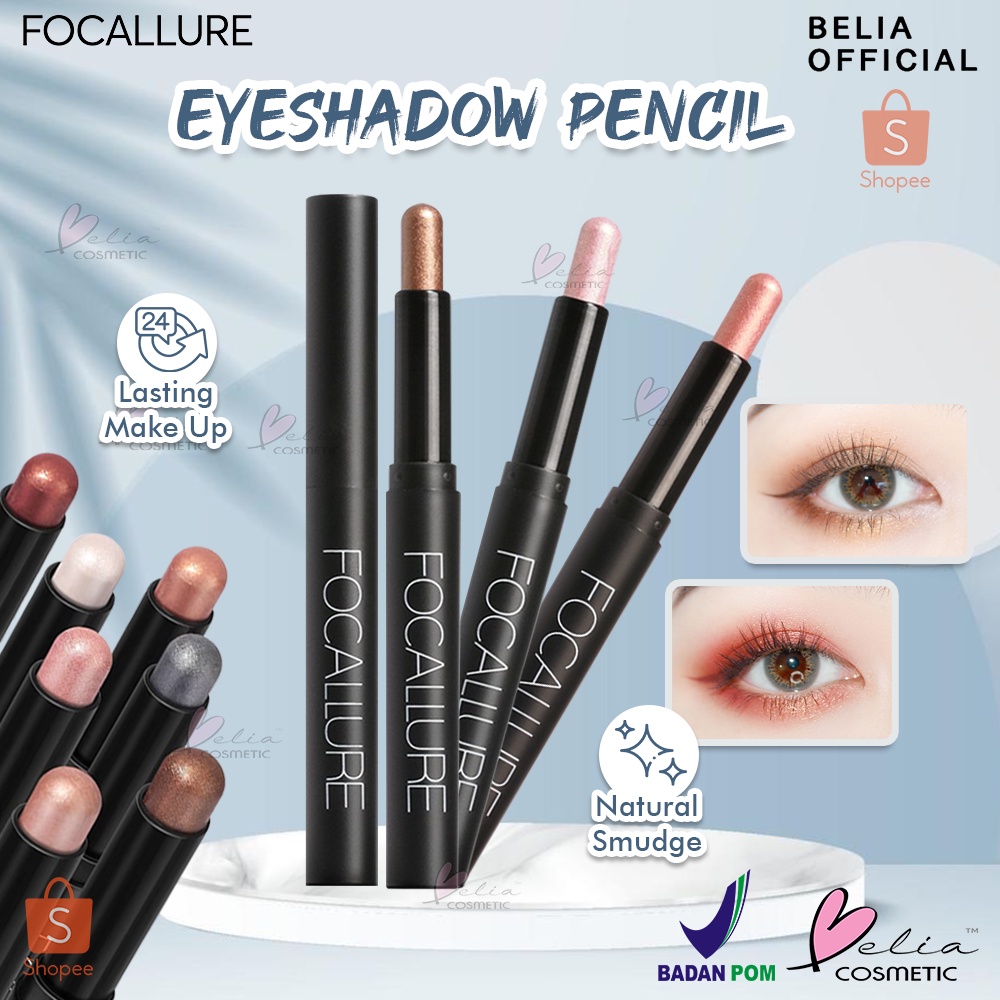 ❤ BELIA ❤ FOCALLURE Eyeshadow Pencil FA38 | Pigmented | Tahan Lama | Waterproof | Eyeshadow Pensil | BPOM