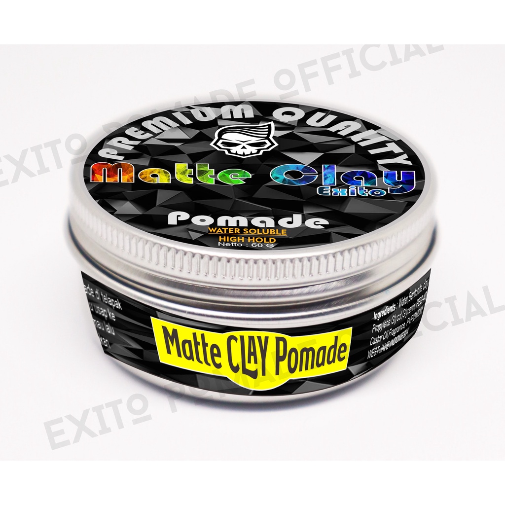 POMADE MATTE CLAY 100G Waterbased Strong Hold 3.5oz Exito