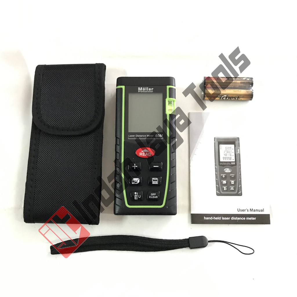 Meteran Laser Digital 60 m Mollar / Distance Meter