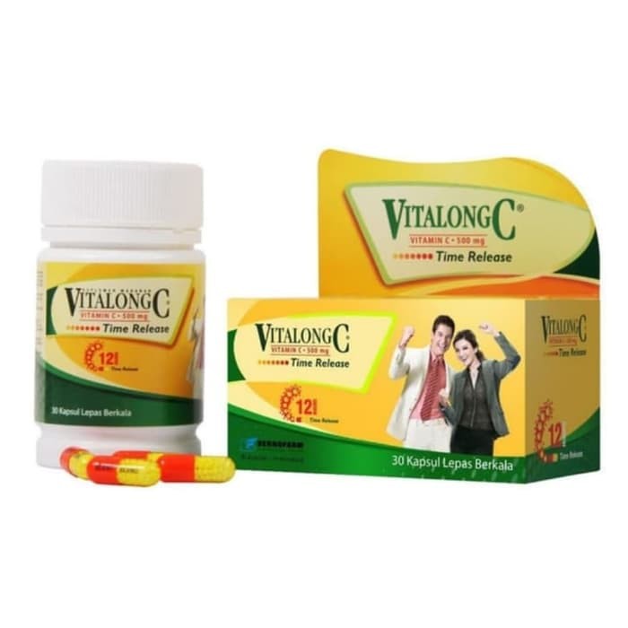 Vitalong C Vitamin C 500mg isi 30 kapsul