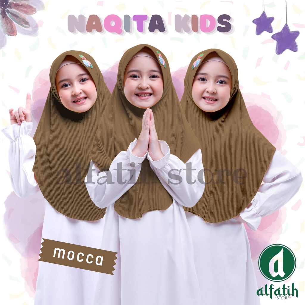 HIJAB ANAK PLISKET AISYA USIA 5-9 TAHUN