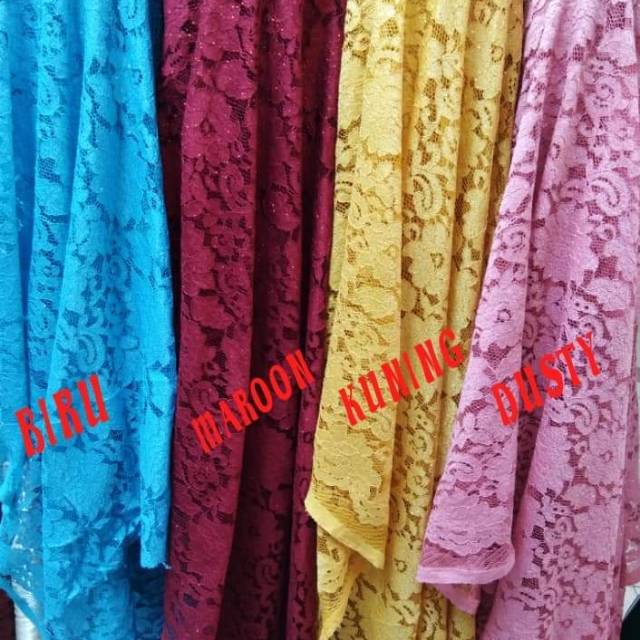 Kain Brokat / Kain brokat fatmawati cord / Bahan Kebaya /bahan brukat/ Brukat Lace Cord Gliter / bahan kebaya brokat / bahan bridesmaid / bridesmaid / kain bridesmaid /paket bridesmaid