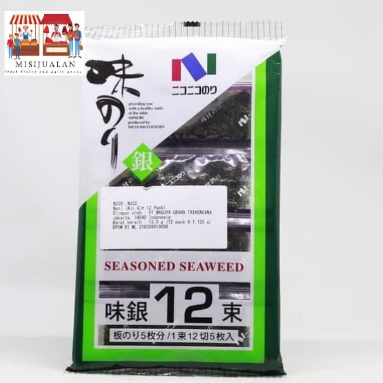 

Nico-nico nori ajigin seaweed 12 pack