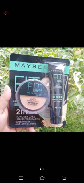 [ PER SET ] MAYBELINE FIT ME SET 2IN1