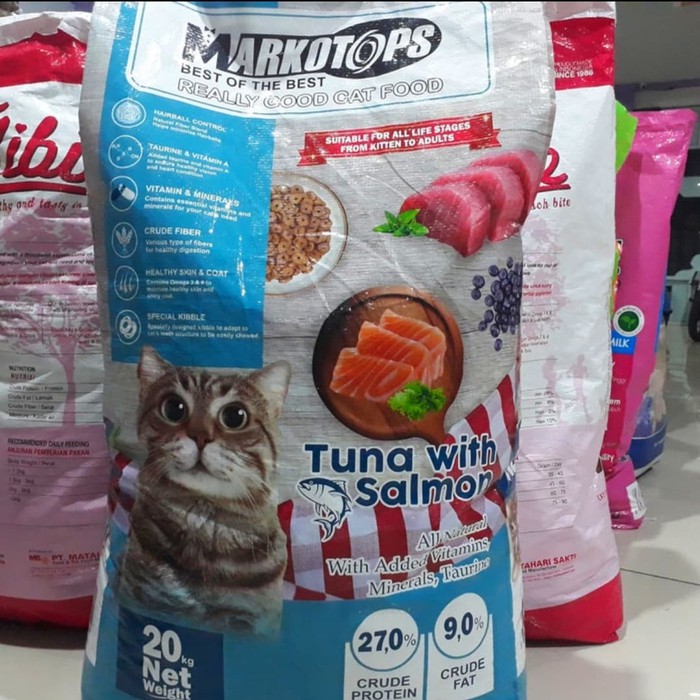 Makanan Kucing Markotops Tuna with Salmon 20kg