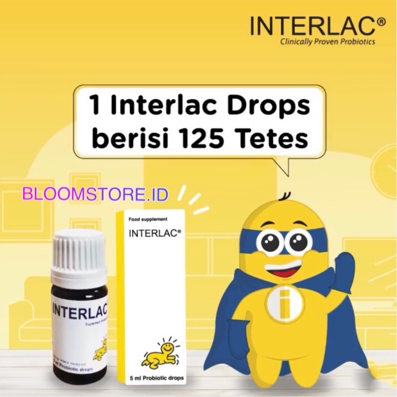 BPOM BIOGAIA INTERLAC Probiotic Oil Drop Drops 5ML 5 ML Probiotik Interlak for Infants Infant