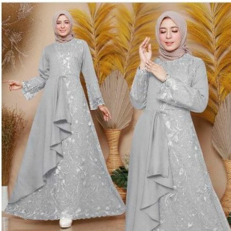 ZOLANA MAXY DRESS BAHAN BEUKAT CANTIK POPULER KEREN STYLE KEKINIAN W