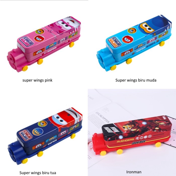 

(BISA COD) Kotak pensil disney, Kotak pensil avengers, Kotak pensil mobil mickey - Mickey Biru Tua