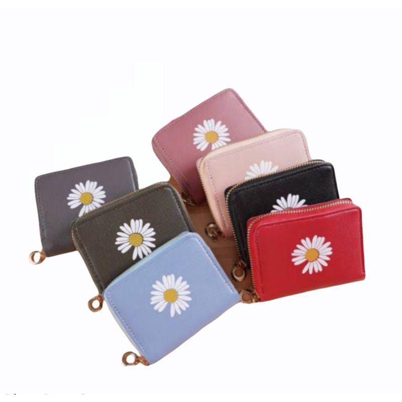 EV - D61-1 DOMPET  KOIN WANITA DOVE KELLI BELLY  MINI GRACE  KOREAN BUNGA DAISY