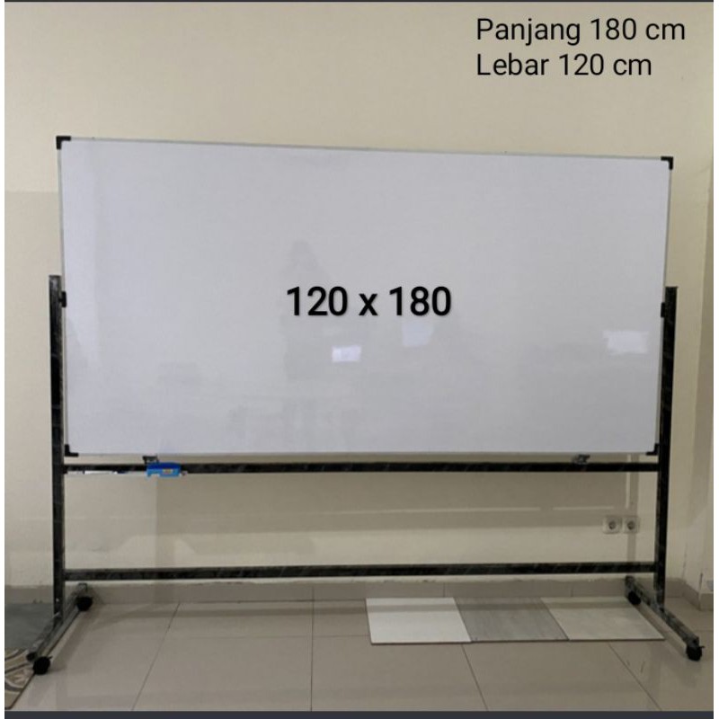 

whiteboard standing 120 x 180 cm papan aja