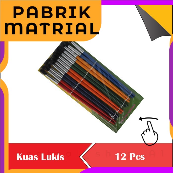 

alat Kuas koas lukis no. 8 10 12 lusin 12 pcs Pertukangan Perkakas TOOLKIT LENGKAP bisa cod ditempat