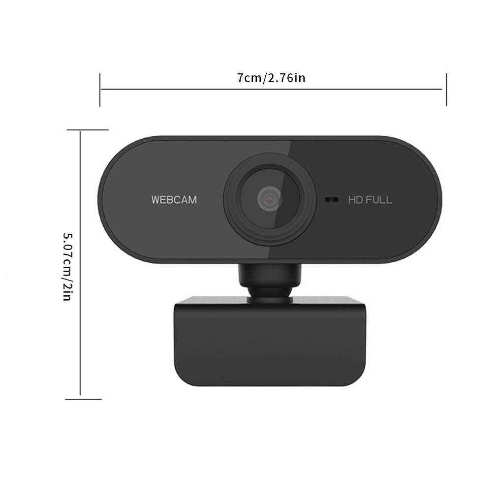 Webcam 1080P Full HD Smart Rotatable For PC Laptop Desktop with Microphone Video conference[HOUSE2020]