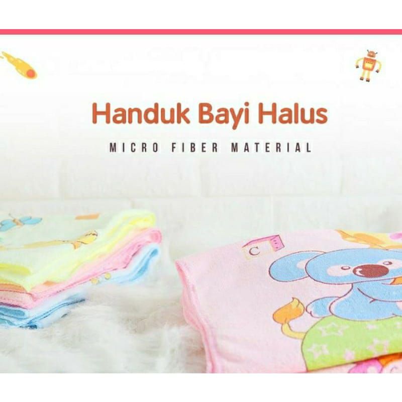 Handuk Anak Bayi Microfiber/Handuk Mandi Anak Bayi