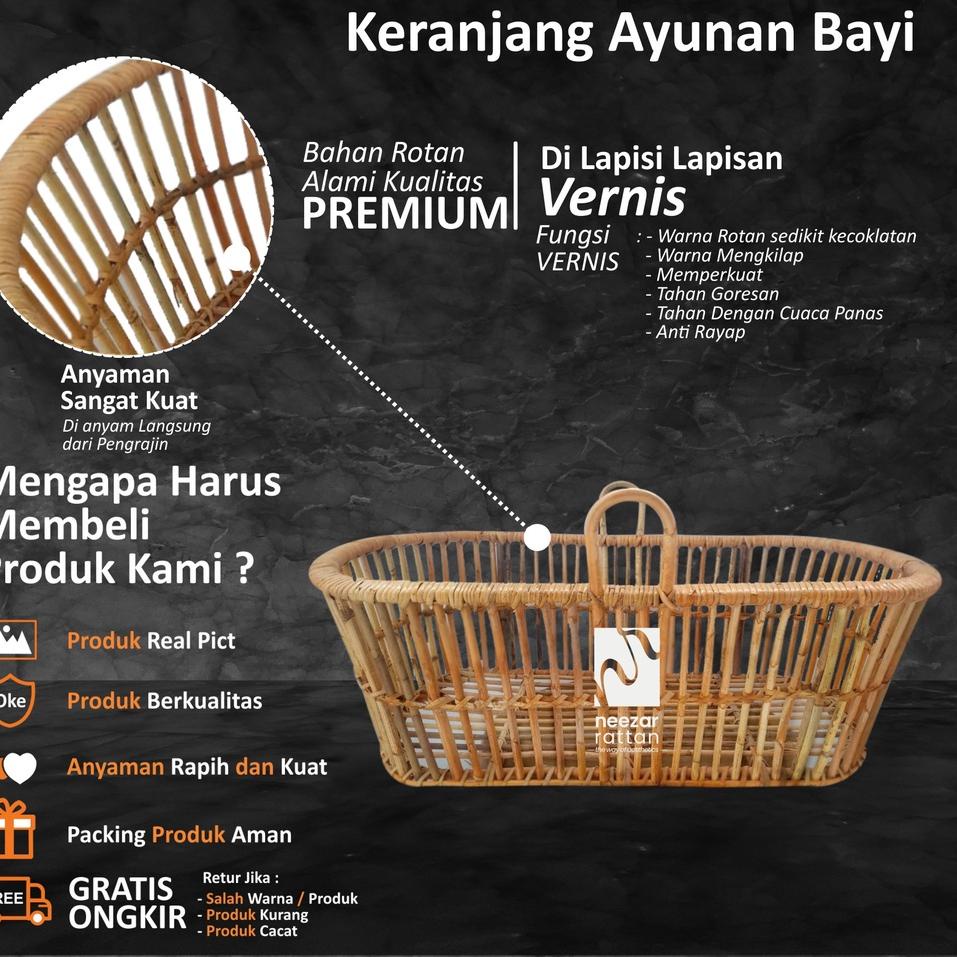 Model Baru.. AYUNAN BAYI GANTUNG ROTAN ASLI (FREE BANTAL ) , KHUSUS ANAK2
