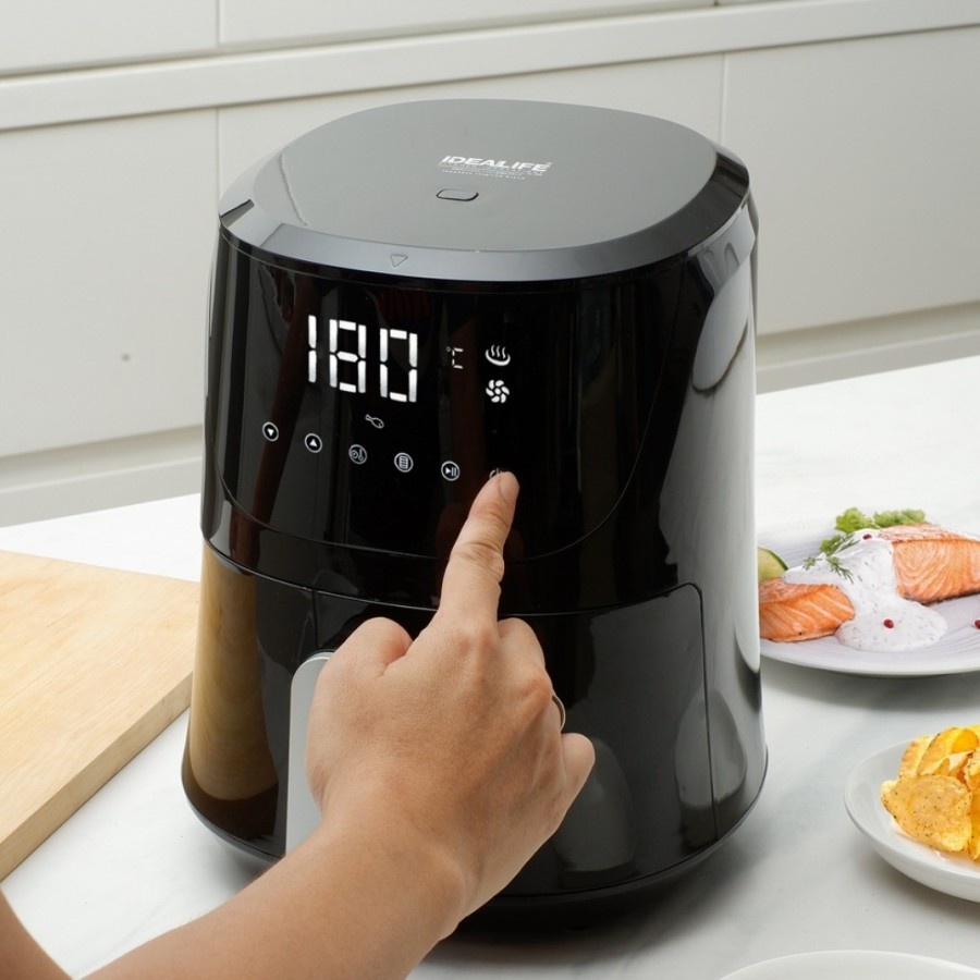 IDEALIFE IL-200 IL200 Air Fryer - Penggoreng Tanpa Minyak 4L