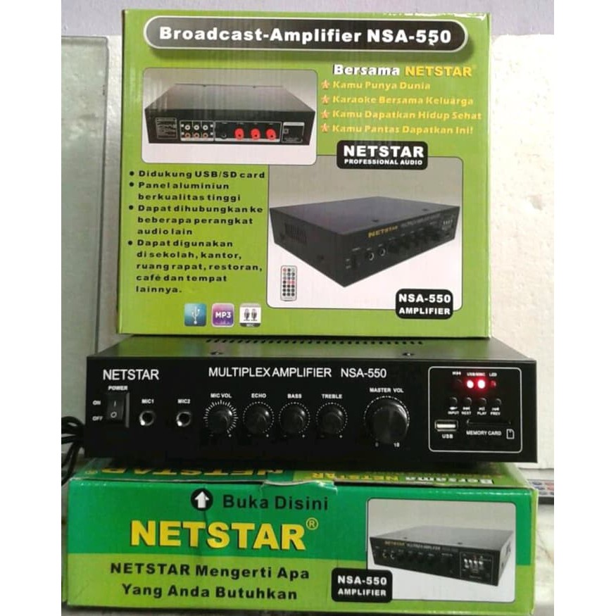 Amplifier Toa Merk Netstar Nsa-550