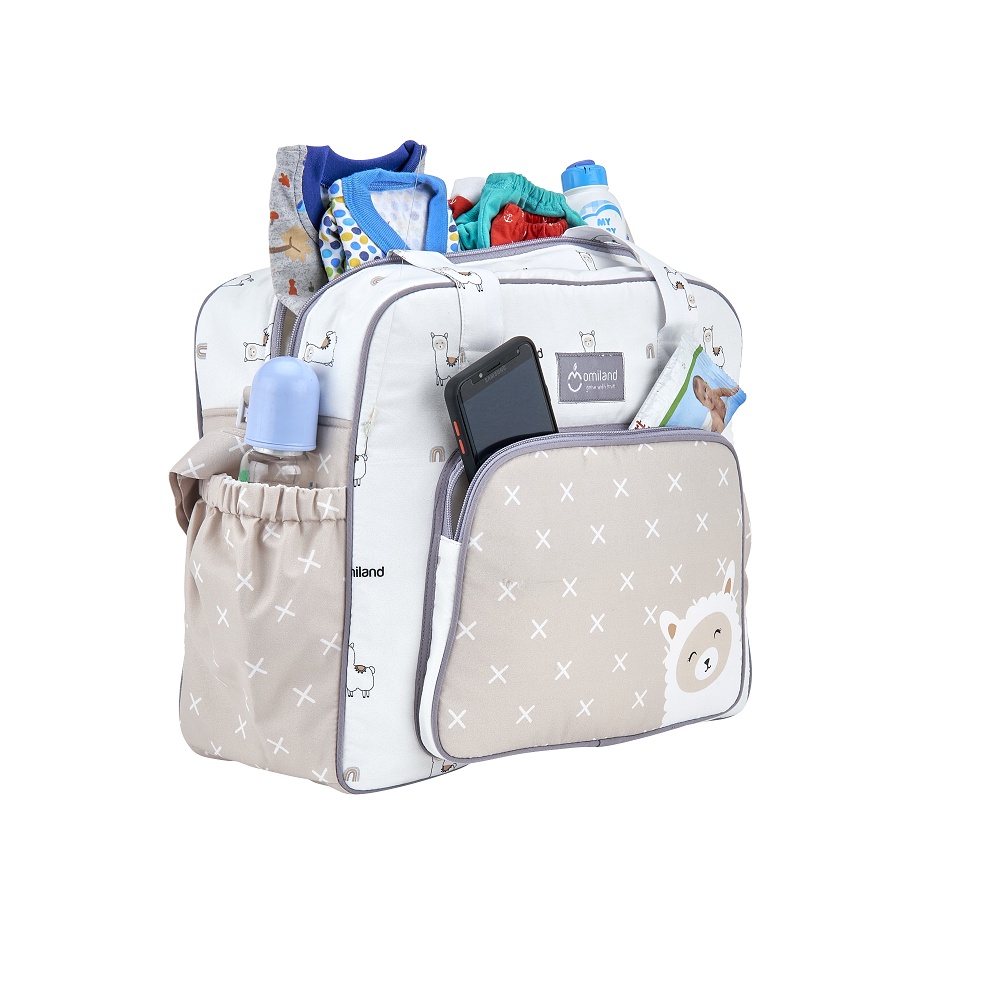 Omiland Tas Bayi Besar Saku Print Alpaca Series - OB 27201