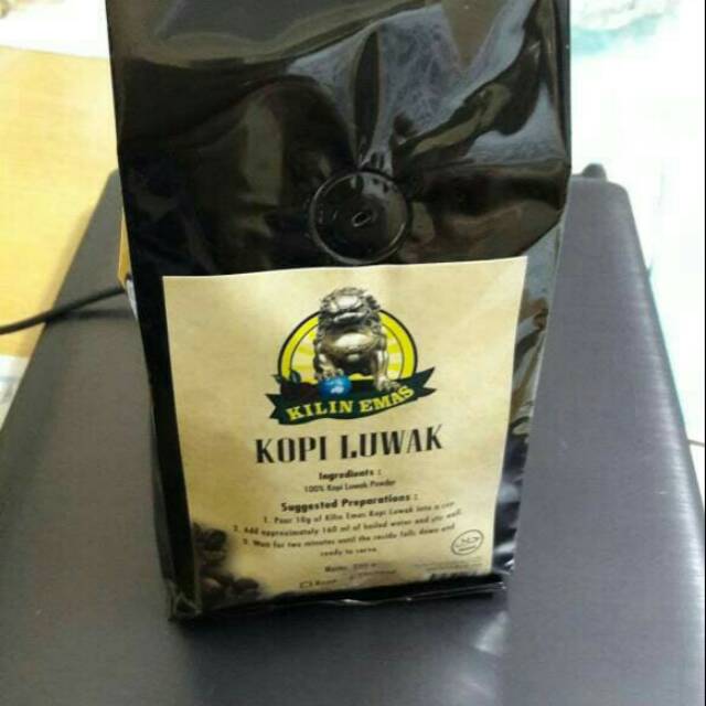 

Kopi Luwak Liar Kemasan 250gr Merk KILIN EMAS