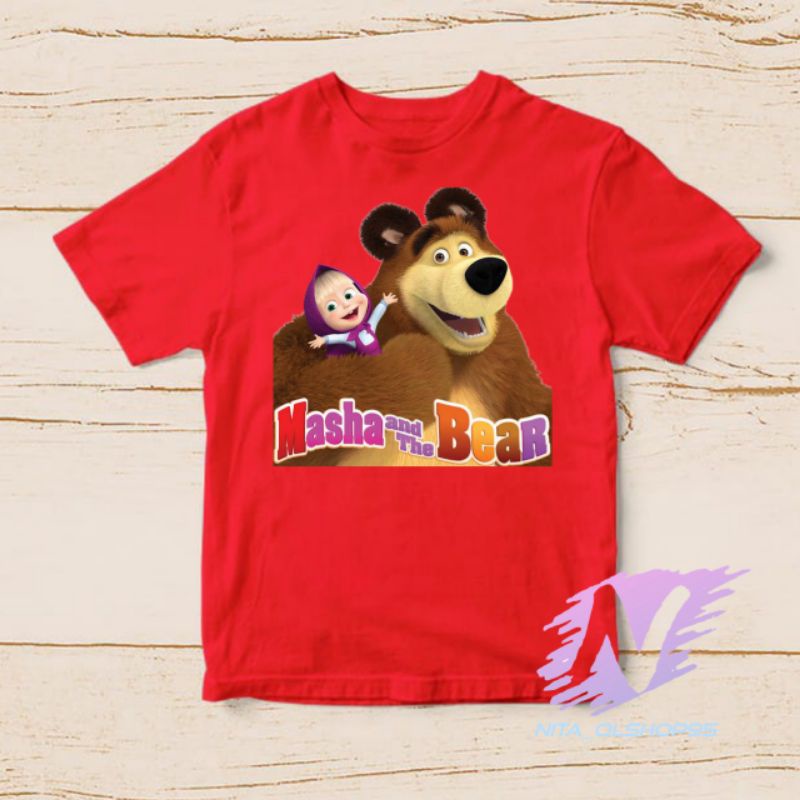 kaos marsa and the bear baju kaos masha