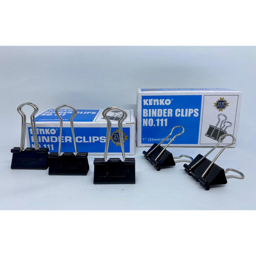 

BINDER CLIPS NO 111 - KENKO 1" 25 MM isi 12 pcs