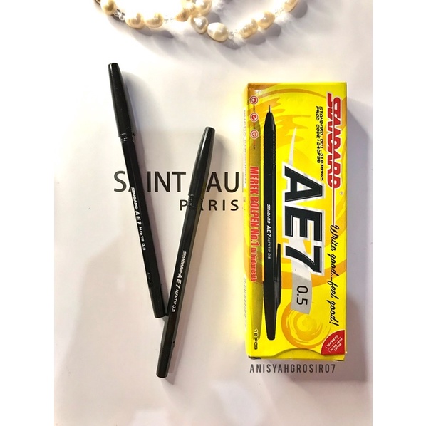 

(Satuan) Bolpoin Standard Fine AE-7/Pulpen tinta hitam standar fine AE-7 0.5mm/Pulpen terkini