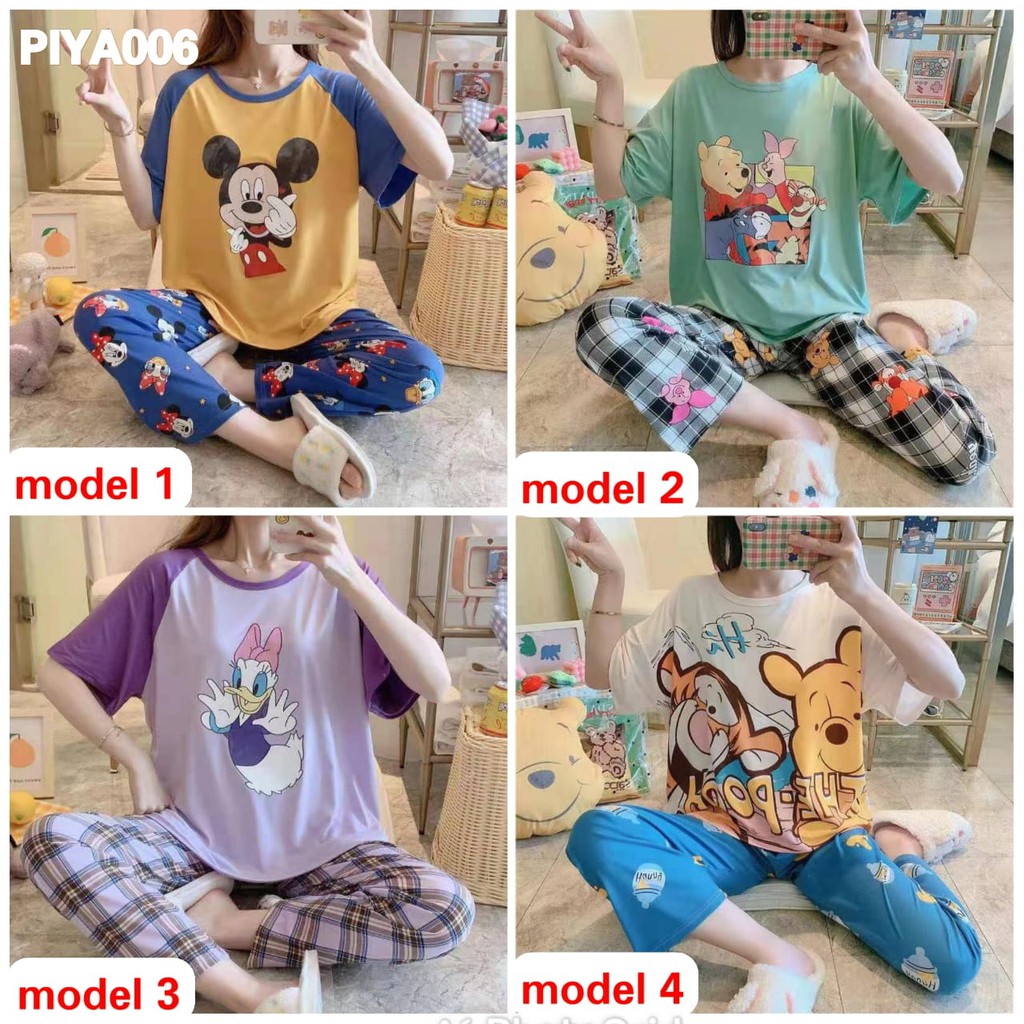 SETELAN PIYAMA BAJU TIDUR DEWASA IMPORT | Shopee Indonesia