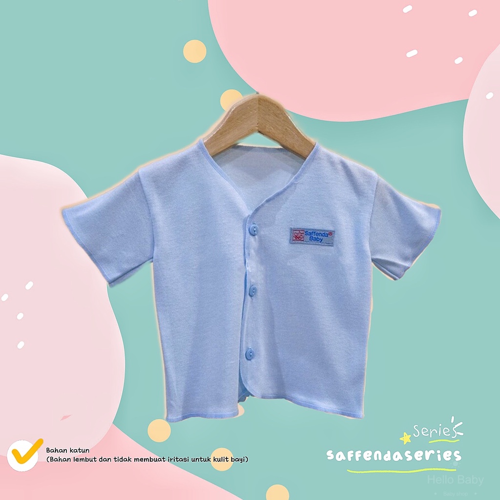 Baju Bayi Tangan Pendek Polos size S merk SNI Saffenda