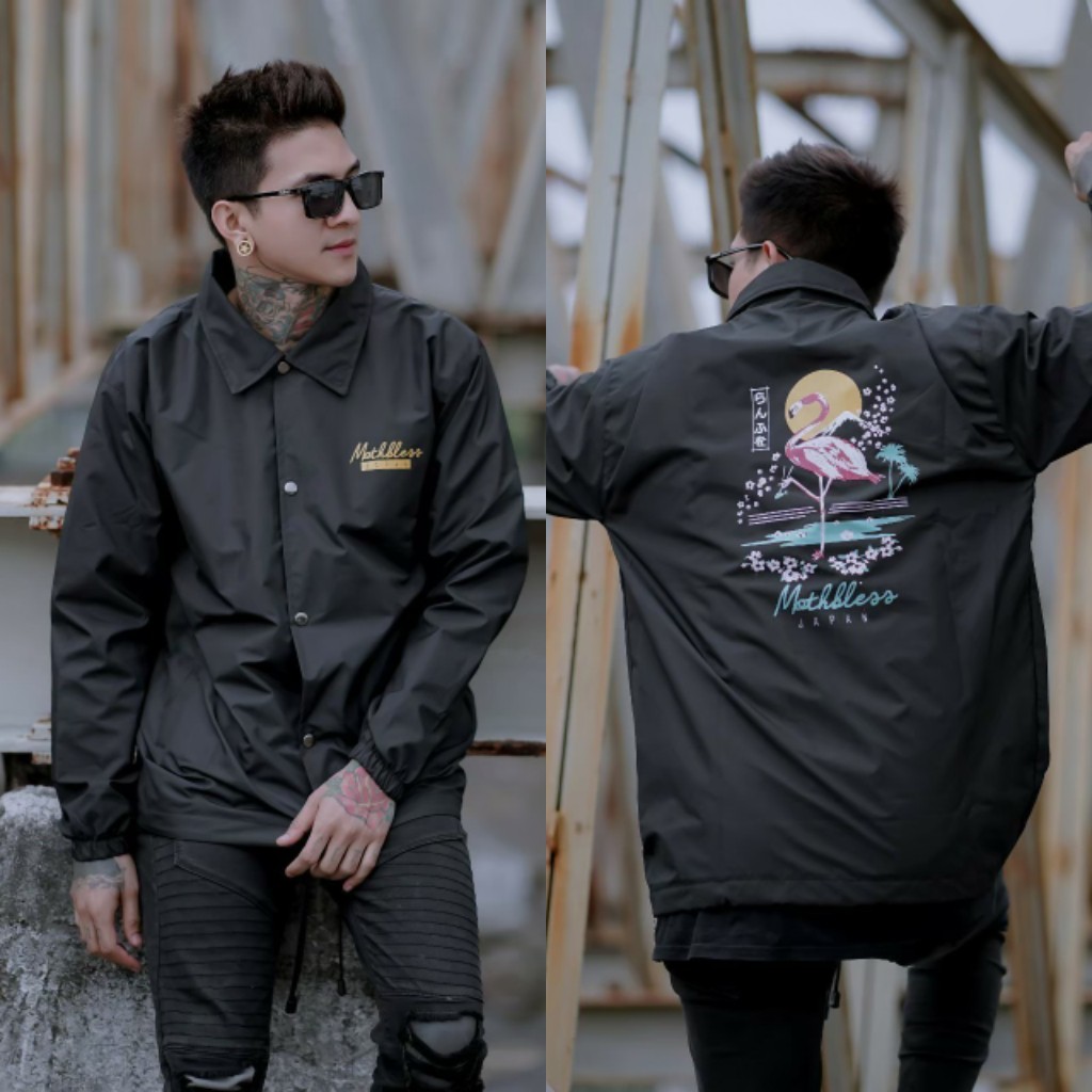 Bee_Jayacloth/Jaket Coach Parasut Pria Flaminggo MTB Hitam Original/Kemeja Jaket Parasut Pria 2022