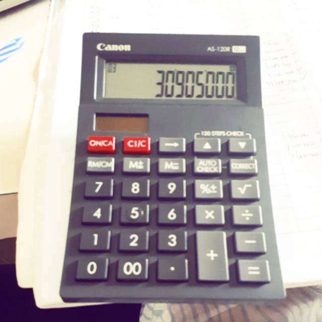 

Kalkulator canon tipe AS-120R