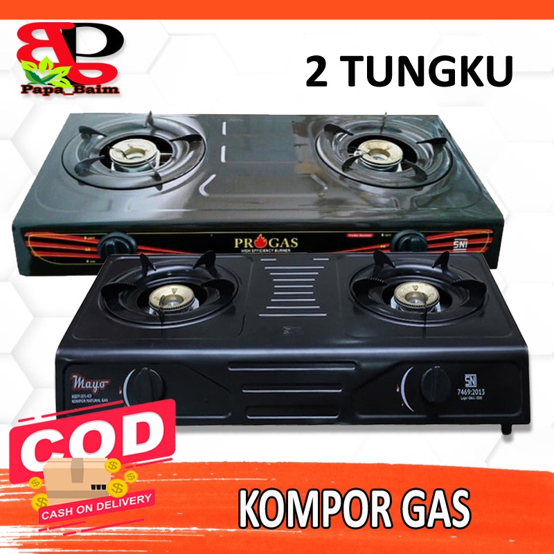 [ COD ] MAYO- Kompor Gas 2 Tungku SNI / Kompor ProGas 2 Tungku Standar SNI