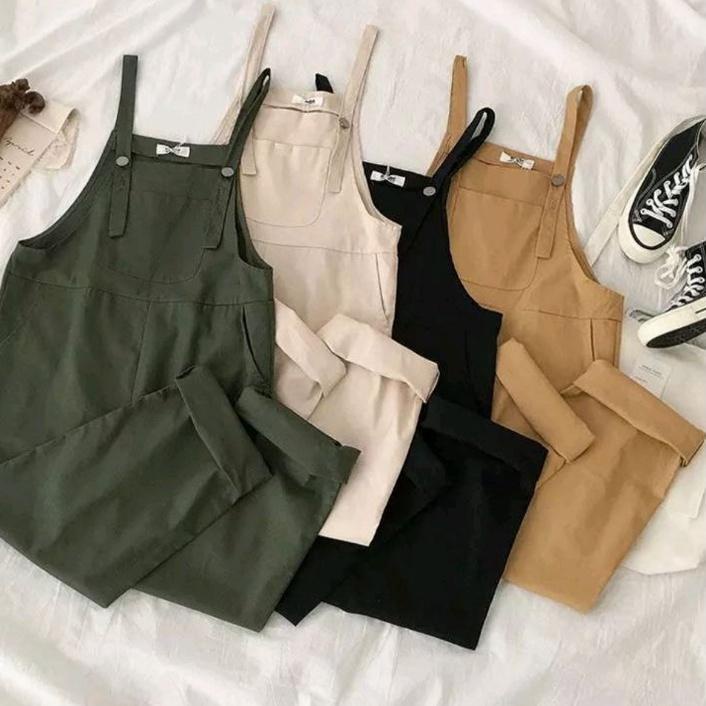 『LARIS』 Fau-Fau Karenina Overall--Baju Kodok Wanita -Korean Style Wanita-Overall Wanita ♥
