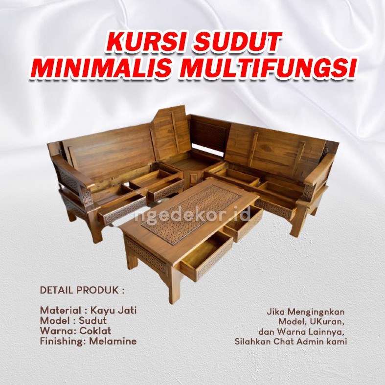 Harga Kursi Tamu Kayu Jati Sudut Terbaru Juli 2021 Biggo Indonesia