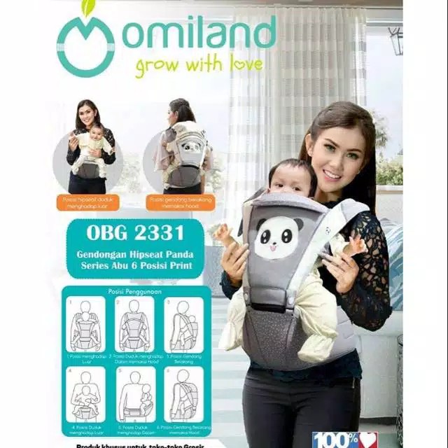 MOMS_ Hipseat Omiland OBG2331 Panda Series 6 Posisi