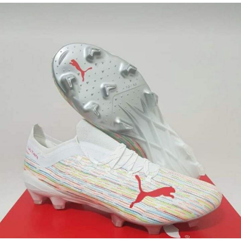 SEPATU SEPAK BOLA PUMA ultra 1.1 WHITE RED FG