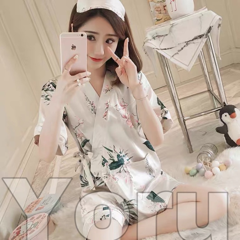 COD Pamelo id Kimono Satin Import / Saten Kimono / Baju Tidur Murah / Set Kimono Import / Best Seller / Kimono Murah / Korea Style / Fashion korea