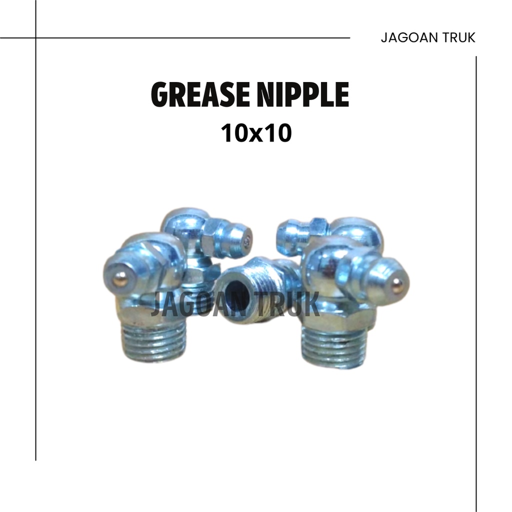 Grease Nipple/Napel Grease (Steel) 10 Mm 90 Derajat