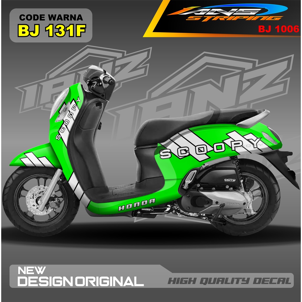 DECAL STIKER SCOOPY FULL BODY / STICKER VARIASI SCOOPY TERBARU  / STICKER SCOOPY