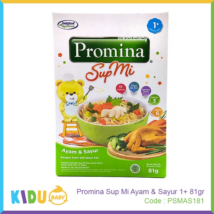 Promina Sup Mi 84gr Mie Sehat Makanan MPASI Anak 1 tahun keatas Kidu Baby