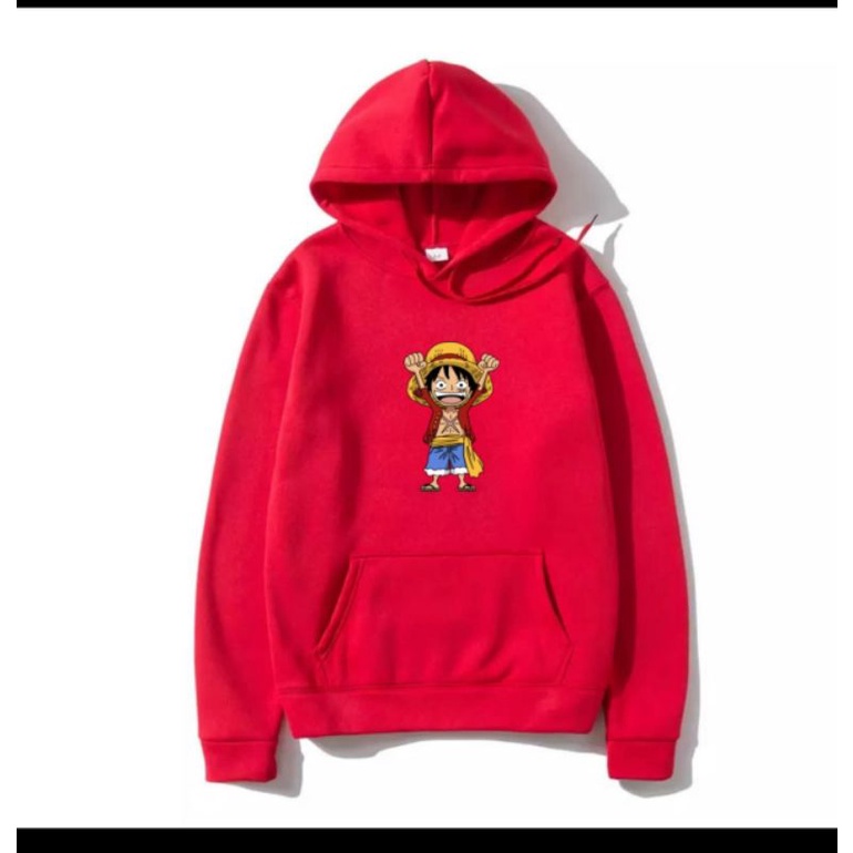 COD/DS/SWEATER HOODIE LUFFY ANGKAT TANGAN size ( M-L-XL-XXL)