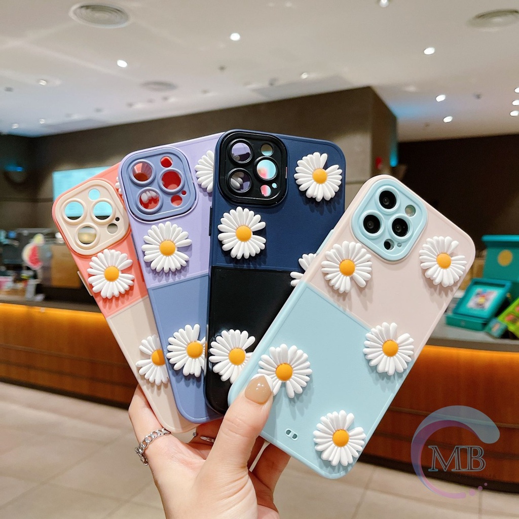 CASE FYP 2IN1 BUNGA DAISY 3D FOR OPPO A1K A3S A5 A5S A7 A12 A11K F9 A15 A15S A16 4G A31 A8 A37 NEO 9 A52 A92 A53 A33 A54 MB3742