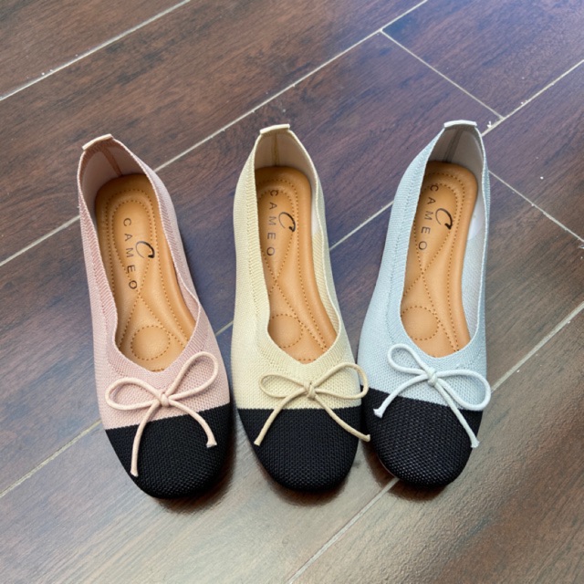 Cameo 19-9 Sepatu Pansus Cewek Rajut Import